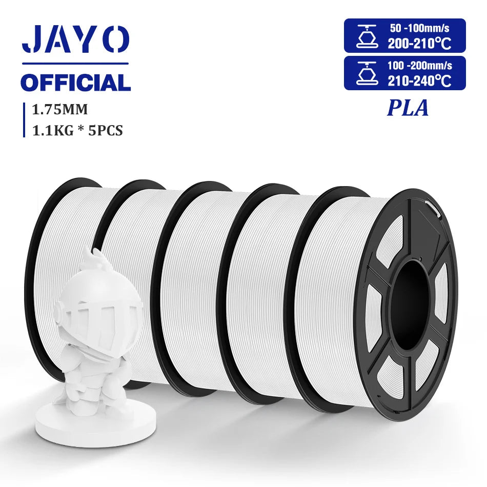 5 Rolls 3D Filament PLA/PLA META/PETG/SILK Pla+/Wood/Pla Marblel/ APLA 1.75Mm1.1Kg 3D Printer Filament for FDM Muticolor