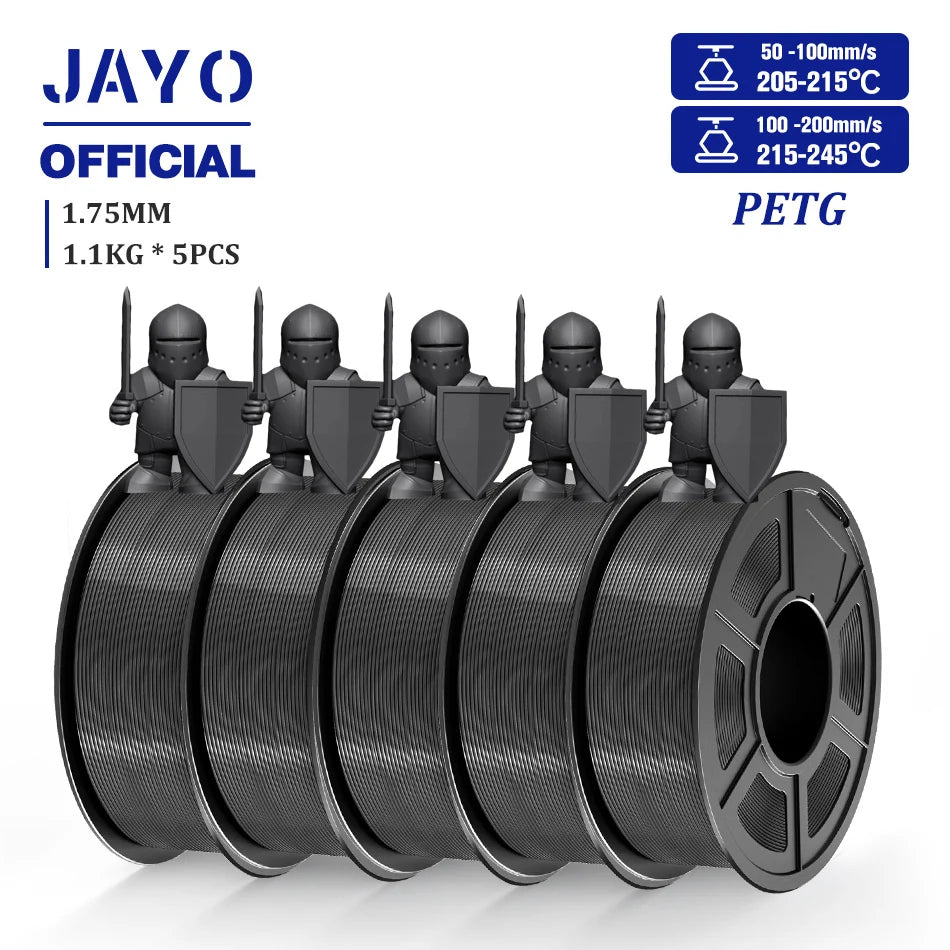 5 Rolls 3D Filament PLA/PLA META/PETG/SILK Pla+/Wood/Pla Marblel/ APLA 1.75Mm1.1Kg 3D Printer Filament for FDM Muticolor