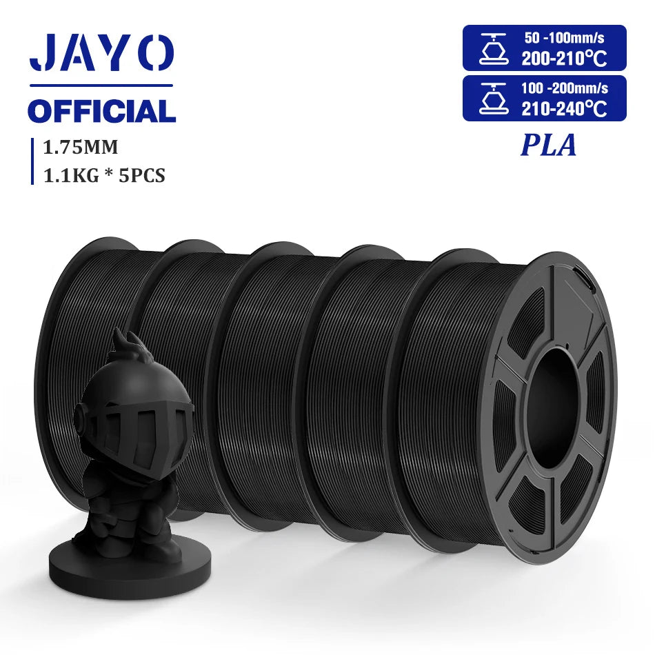 5 Rolls 3D Filament PLA/PLA META/PETG/SILK Pla+/Wood/Pla Marblel/ APLA 1.75Mm1.1Kg 3D Printer Filament for FDM Muticolor