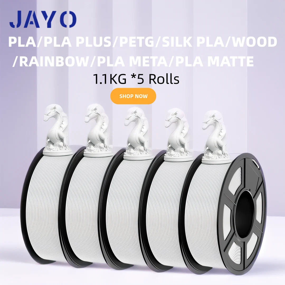 5 Rolls 3D Filament PLA/PLA META/PETG/SILK Pla+/Wood/Pla Marblel/ APLA 1.75Mm1.1Kg 3D Printer Filament for FDM Muticolor